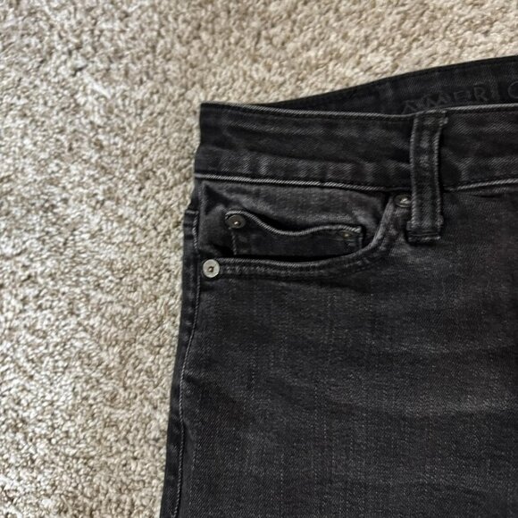 American Eagle Jeans Mens 30x32 Black Next Level Flex Slim Denim Pants - Picture 4 of 11